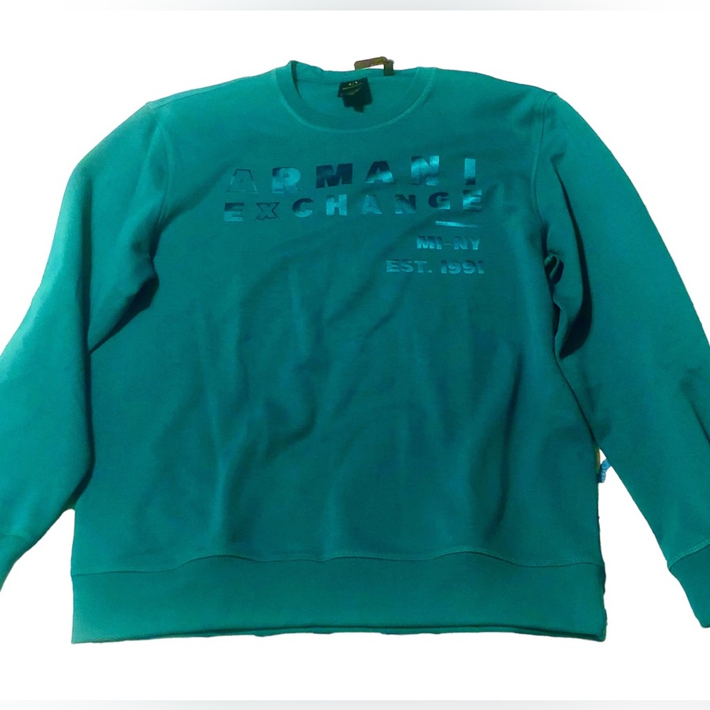 Armani Exchange turquoise sweater {Large}